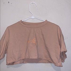 PRINCESS POLLY cute graphic pink crop top